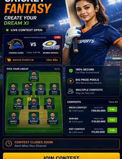 Shriking (shri ganesh series king) fantasy cricket & matchday visual 3